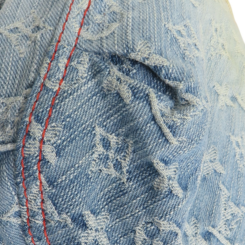 藍色/米白單寧 橘色帆布 Sunray 肩背包 M40416 M40416-17