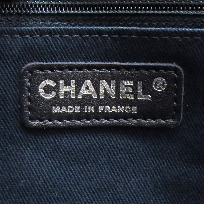 藍色 荔枝紋牛皮 Beauty Split Pocket 鍊帶肩背包 無卡【CHANEL 香奈兒】-10