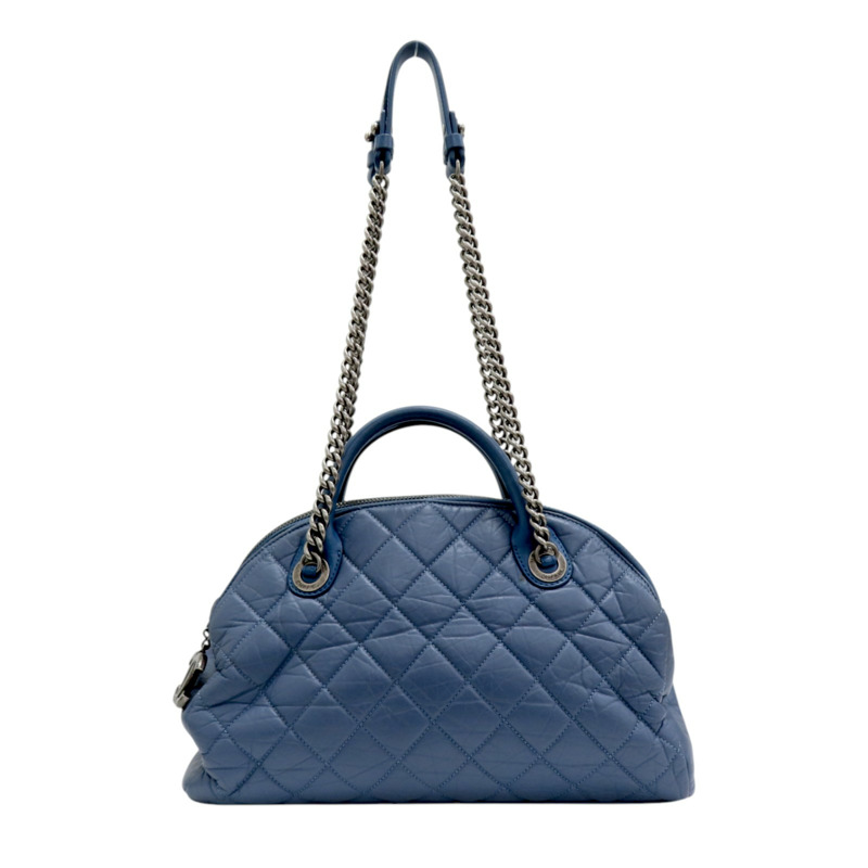 藍色牛皮 兩用包 無卡-0