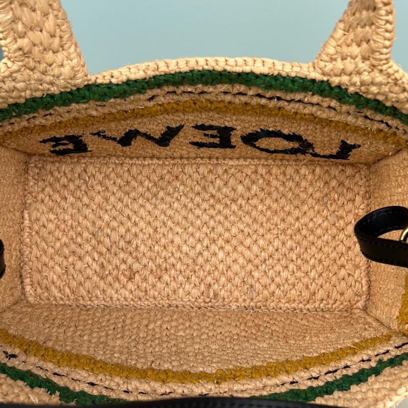 Loewe羅意威 Font Tote小號拼色 菜籃子 手提包 肩背包 斜背包-9