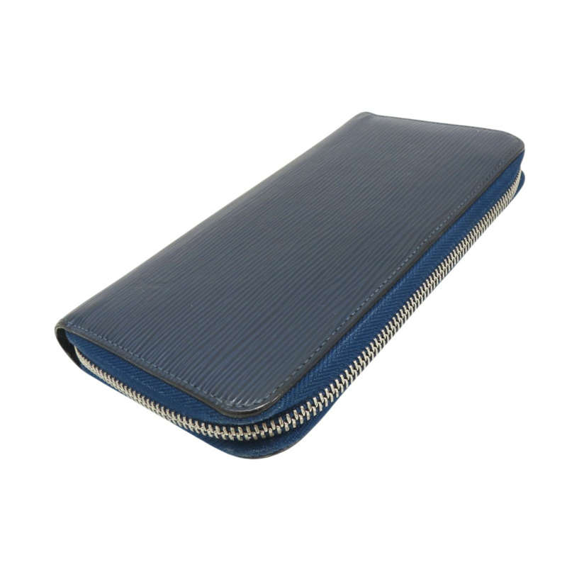 藍色 EPI水波紋牛皮 Zippy 拉鍊長夾 M60307-2