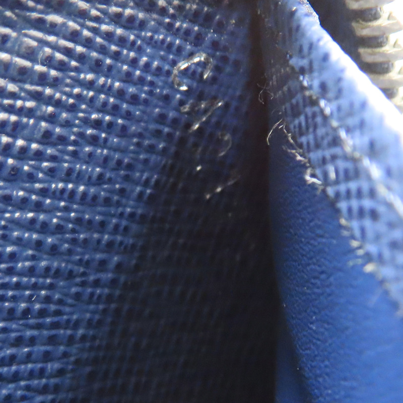 藍色 EPI水波紋牛皮 Zippy 拉鍊長夾 M60307-8