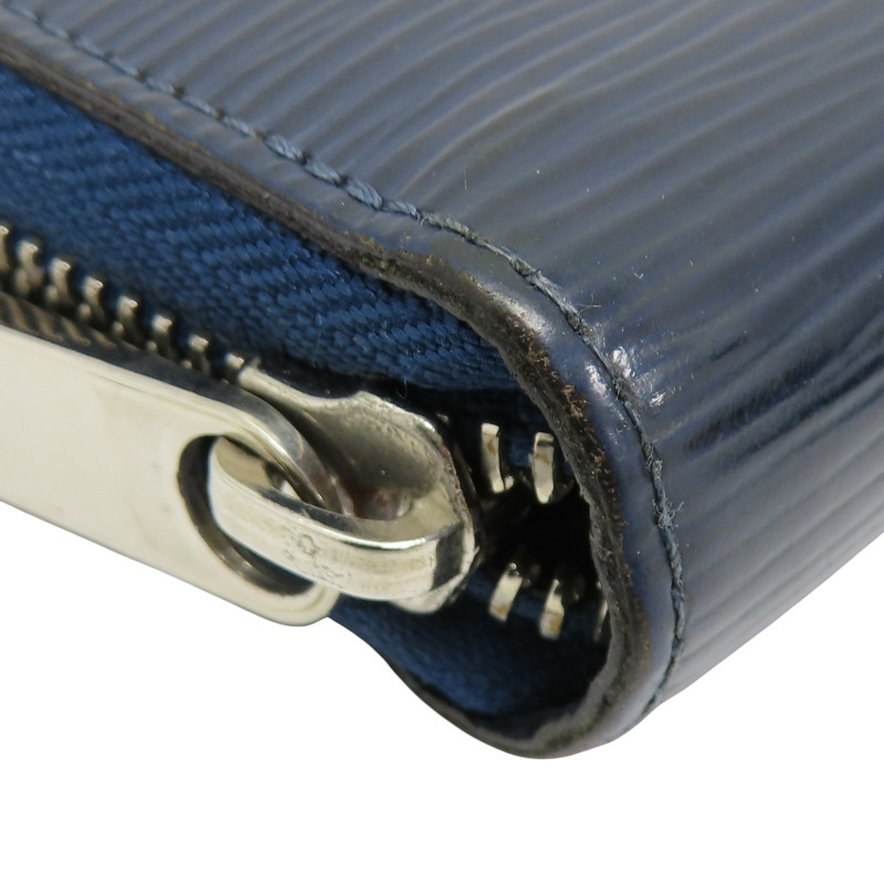 藍色 EPI水波紋牛皮 Zippy 拉鍊長夾 M60307-9