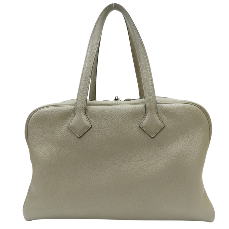 鼠尾草綠 Clemance牛皮 Victoria35 手提包 X刻-1