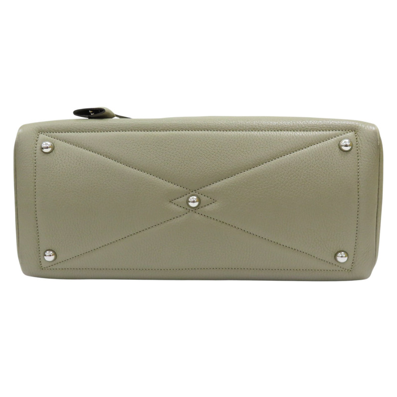 鼠尾草綠 Clemance牛皮 Victoria35 手提包 X刻-3