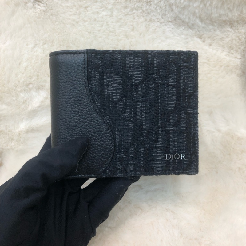 Dior Oblique 黑色銀包 I550EF-0