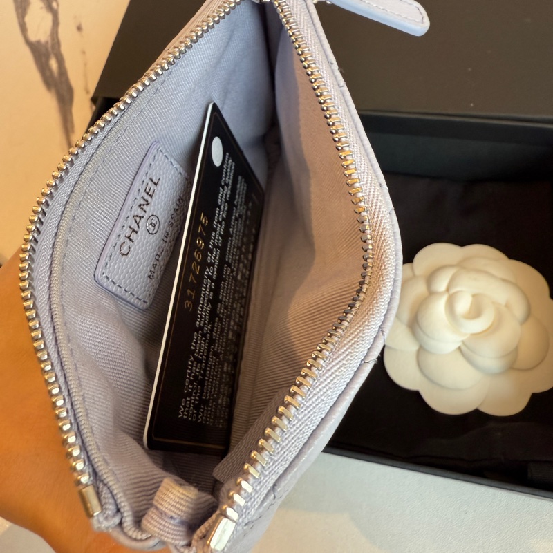 優雅淡紫色一字零錢包👛-6