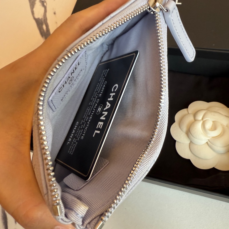 優雅淡紫色一字零錢包👛-7