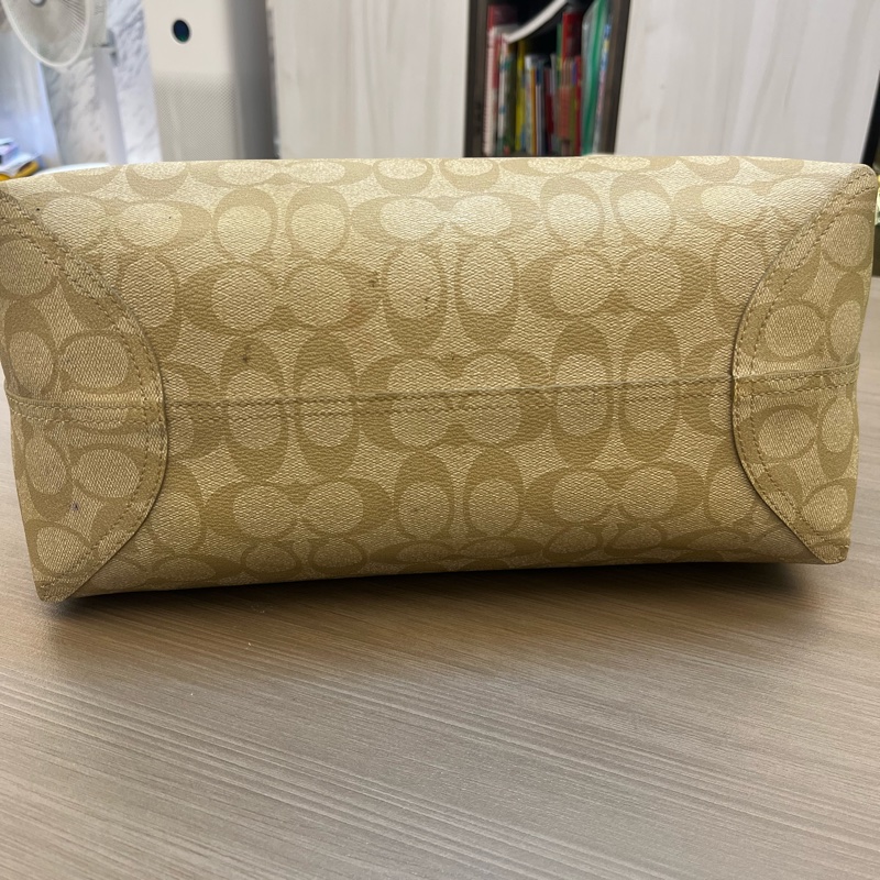 （500可售，先搶先贏 ）Coach 經典 托特包 雙面/兩面 白色/咖啡-5