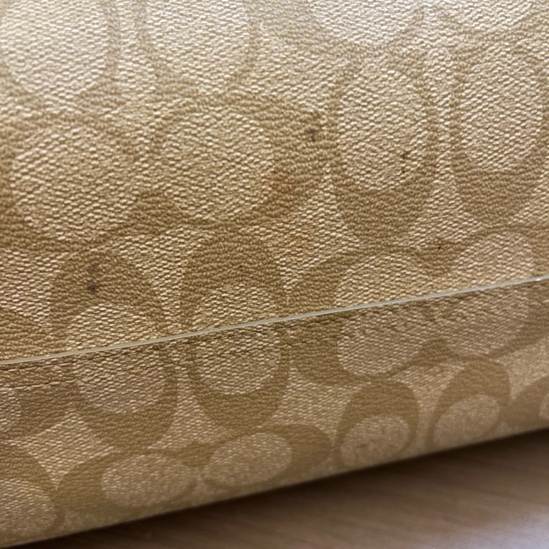 （500可售，先搶先贏 ）Coach 經典 托特包 雙面/兩面 白色/咖啡-13