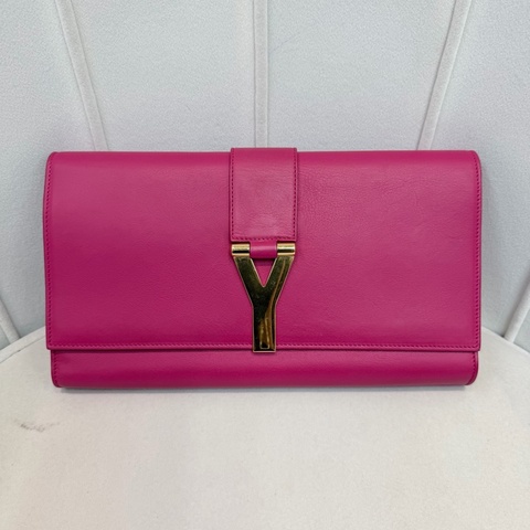 YSL 粉紅色Y 字手包   XB681