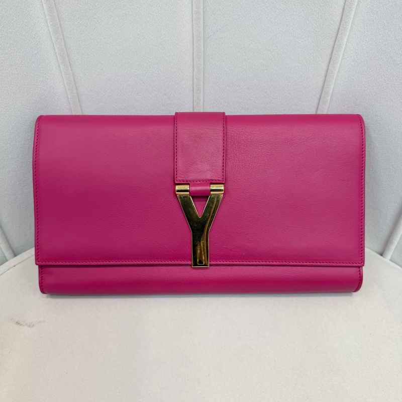 YSL 粉紅色Y 字手包   XB681-0