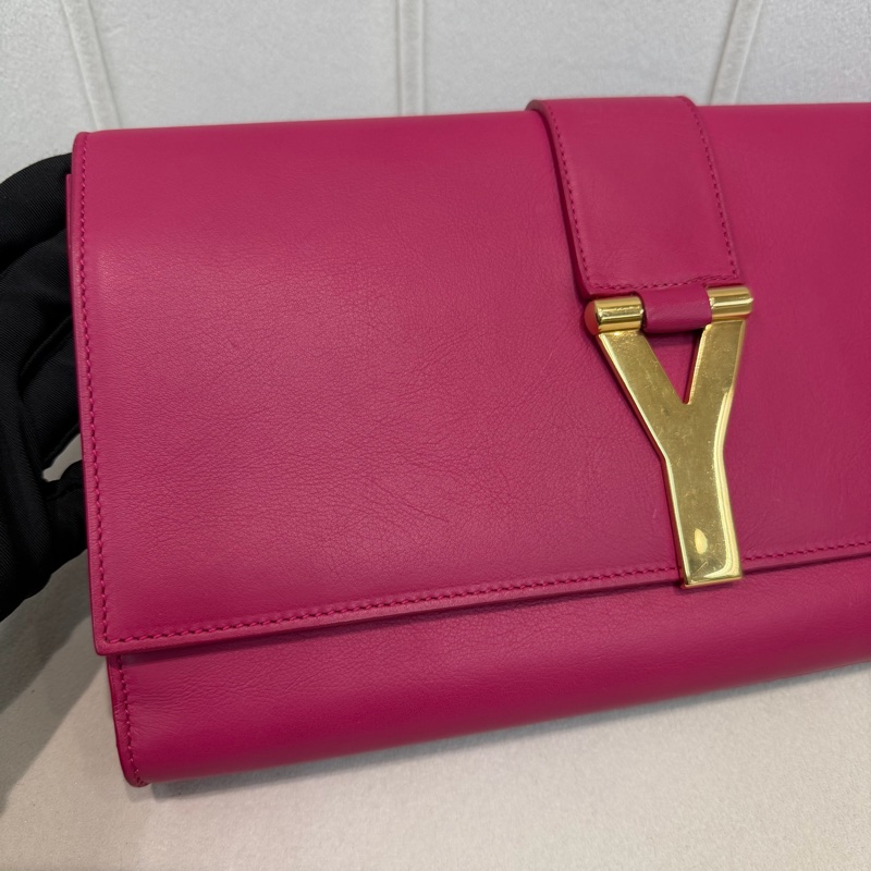 YSL 粉紅色Y 字手包   XB681-1