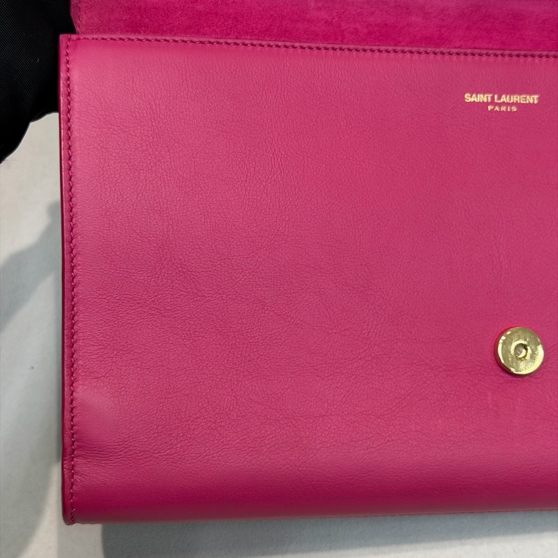 YSL 粉紅色Y 字手包   XB681-14