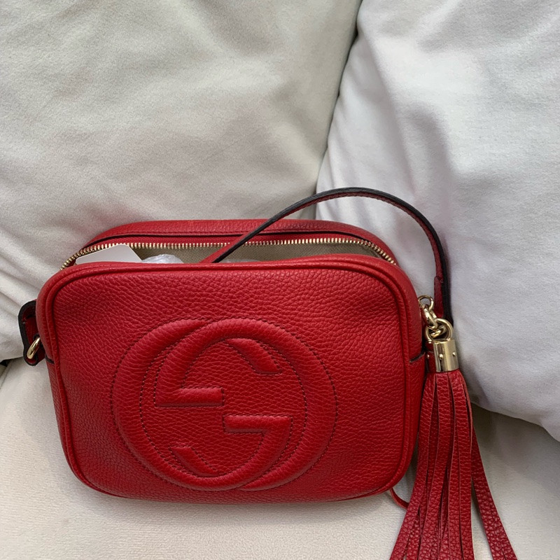 GUCCI 紅色斜背包  XB679-0