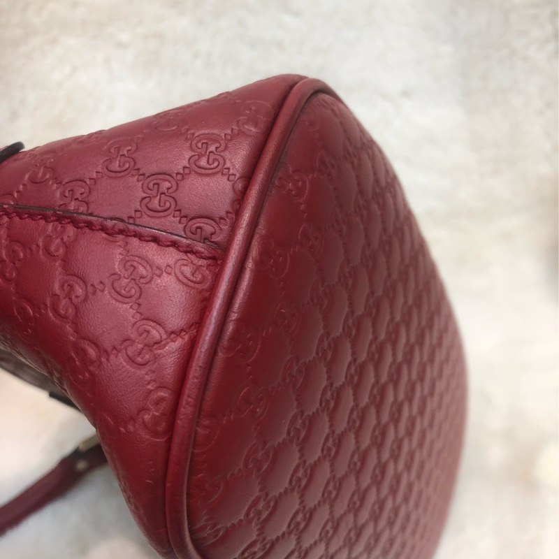 Gucci 紅色保齡 貝殼 袋 2way XB593-7