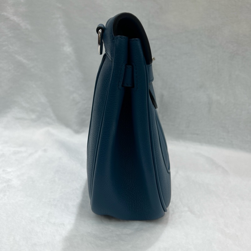 Hermès Berline28 Blue evercolor 手袋框R 2014 (I673)-3