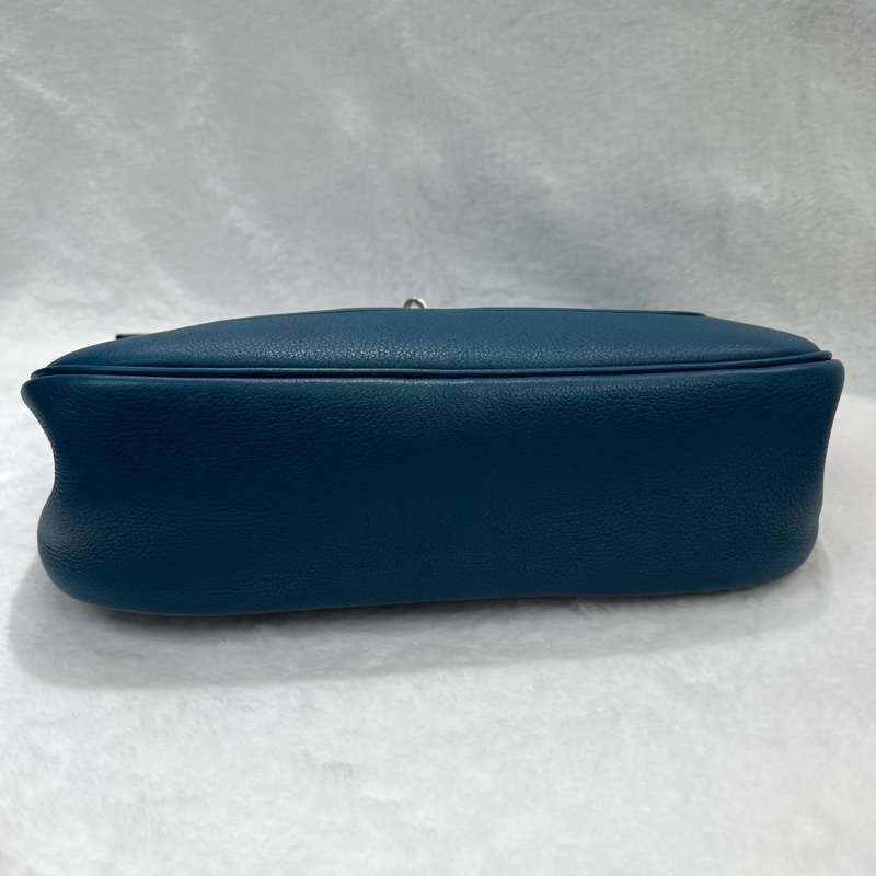 Hermès Berline28 Blue evercolor 手袋框R 2014 (I673)-4