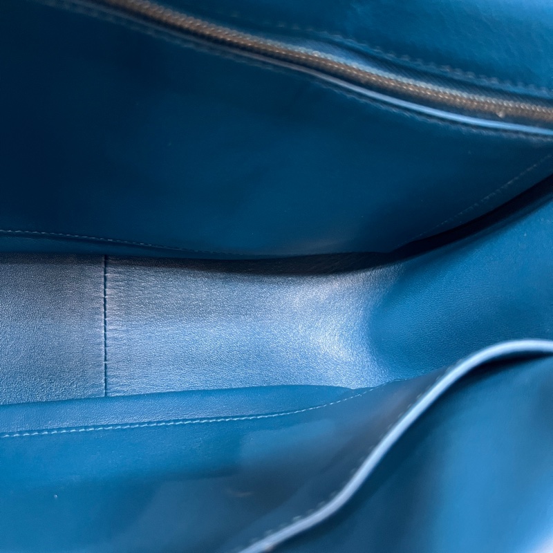 Hermès Berline28 Blue evercolor 手袋框R 2014 (I673)-24