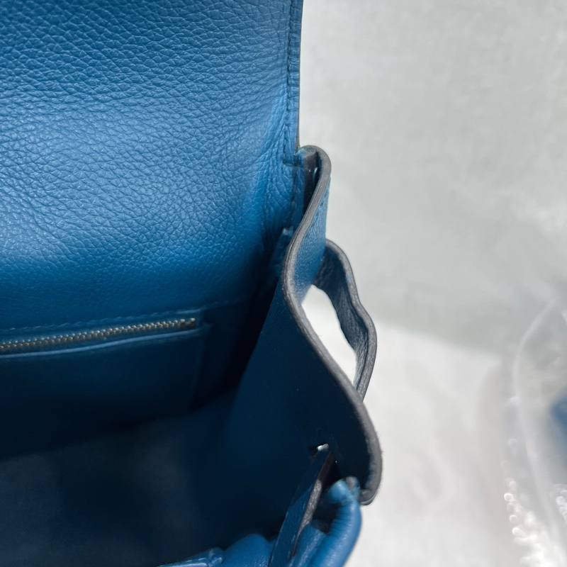 Hermès Berline28 Blue evercolor 手袋框R 2014 (I673)-26