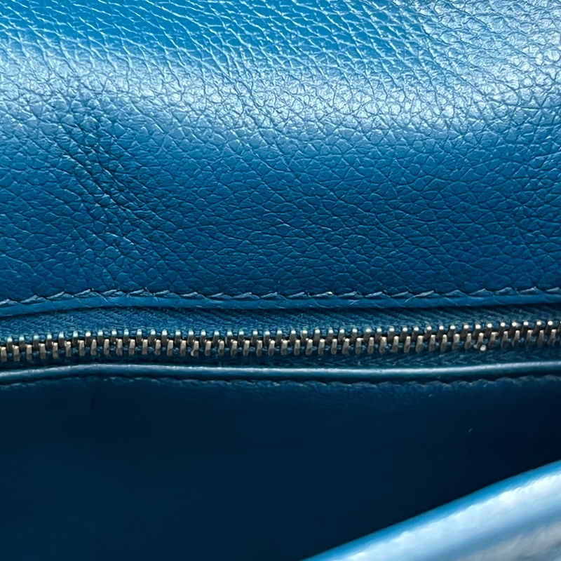 Hermès Berline28 Blue evercolor 手袋框R 2014 (I673)-29