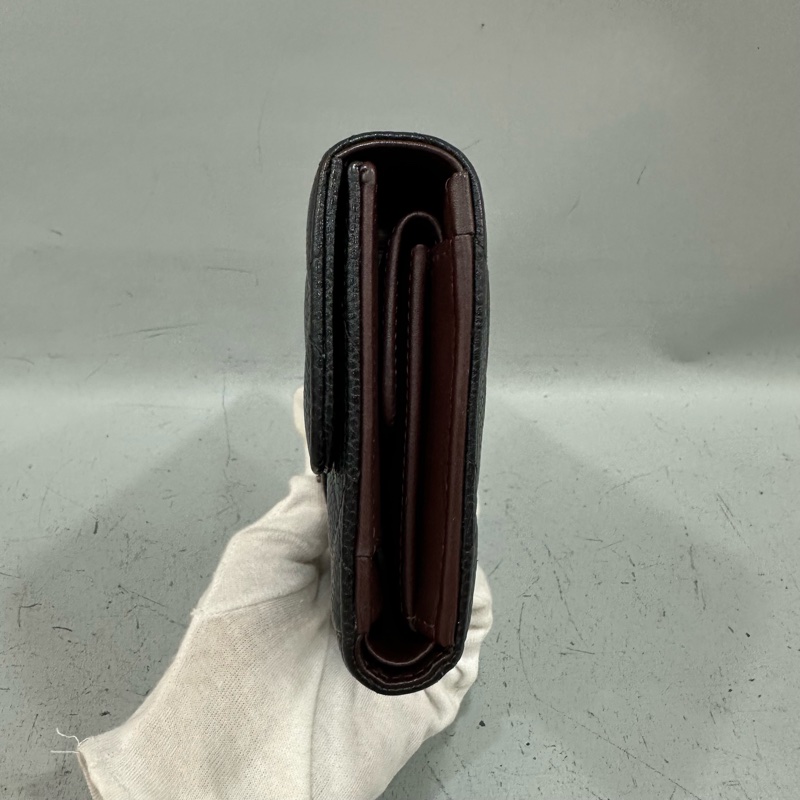 Chanel  A31506 黑荔枝皮銀釦CF長夾-10