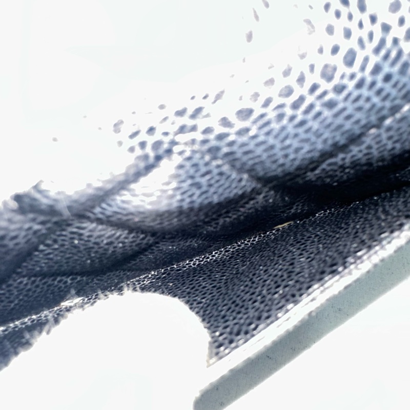 Chanel  A31506 黑荔枝皮銀釦CF長夾-19