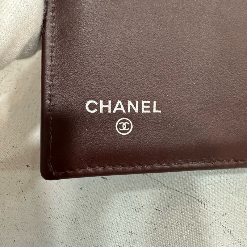 Chanel  A31506 黑荔枝皮銀釦CF長夾-26
