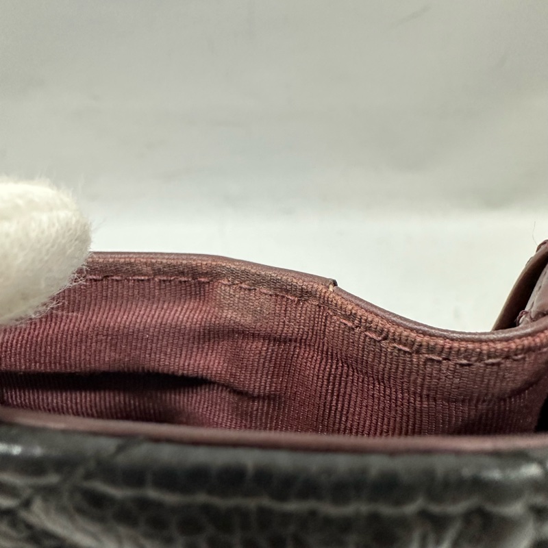 Chanel  A31506 黑荔枝皮銀釦CF長夾-30