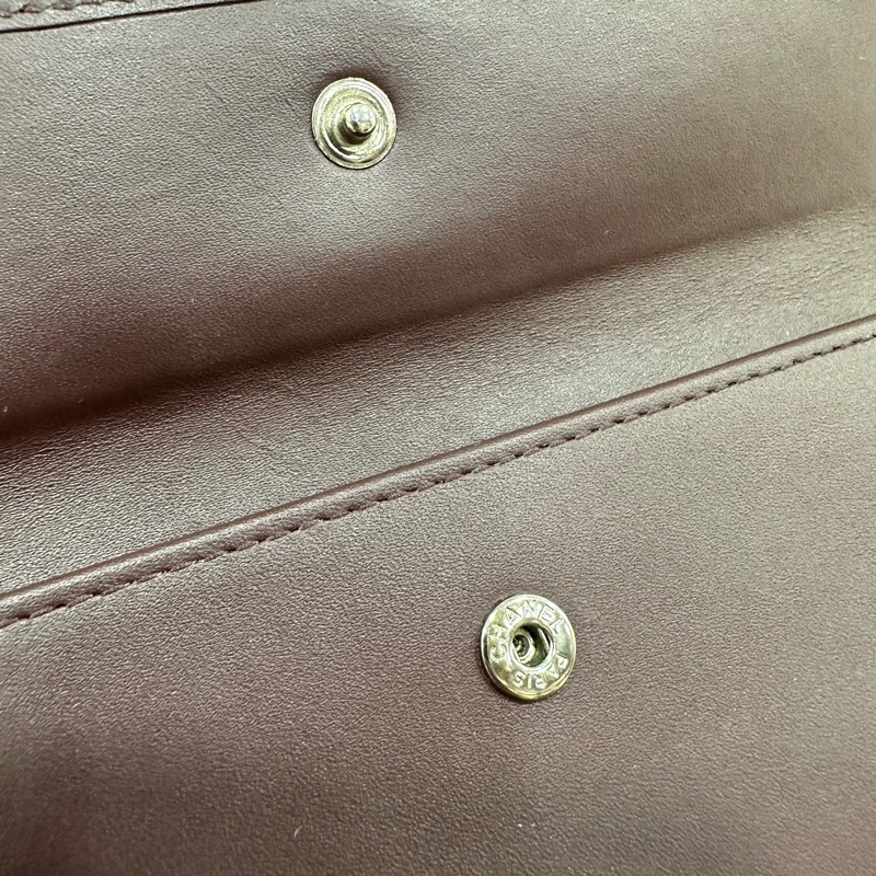 Chanel  A31506 黑荔枝皮銀釦CF長夾-36