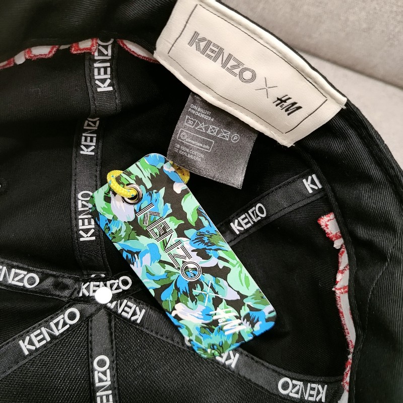 Kenzo Paris H&M 聯名款 tiger jungle 刺繡 老虎 黑色黃色橘色 棒球帽 卡車帽 帽子 未使用收藏品 M號-9