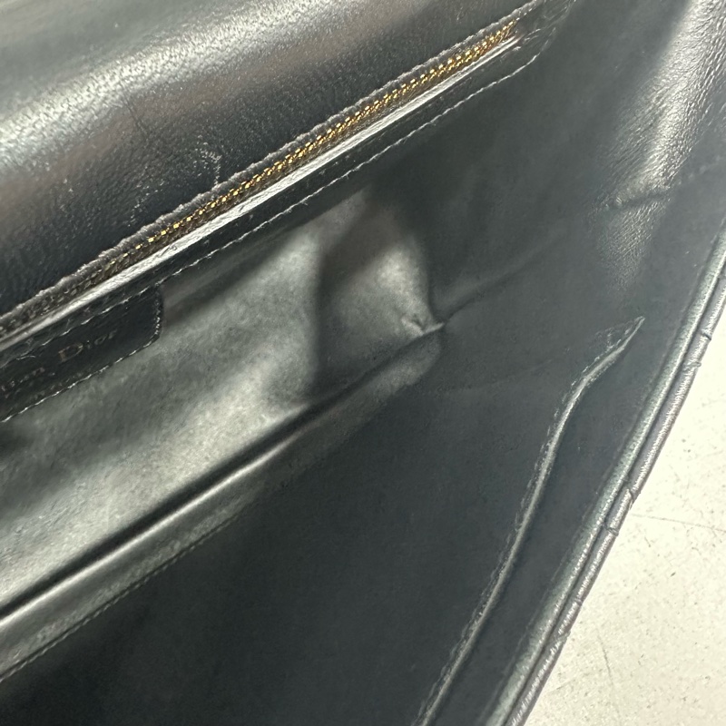 Dior M9243 黑皮金釦caro斜背包 大號-32