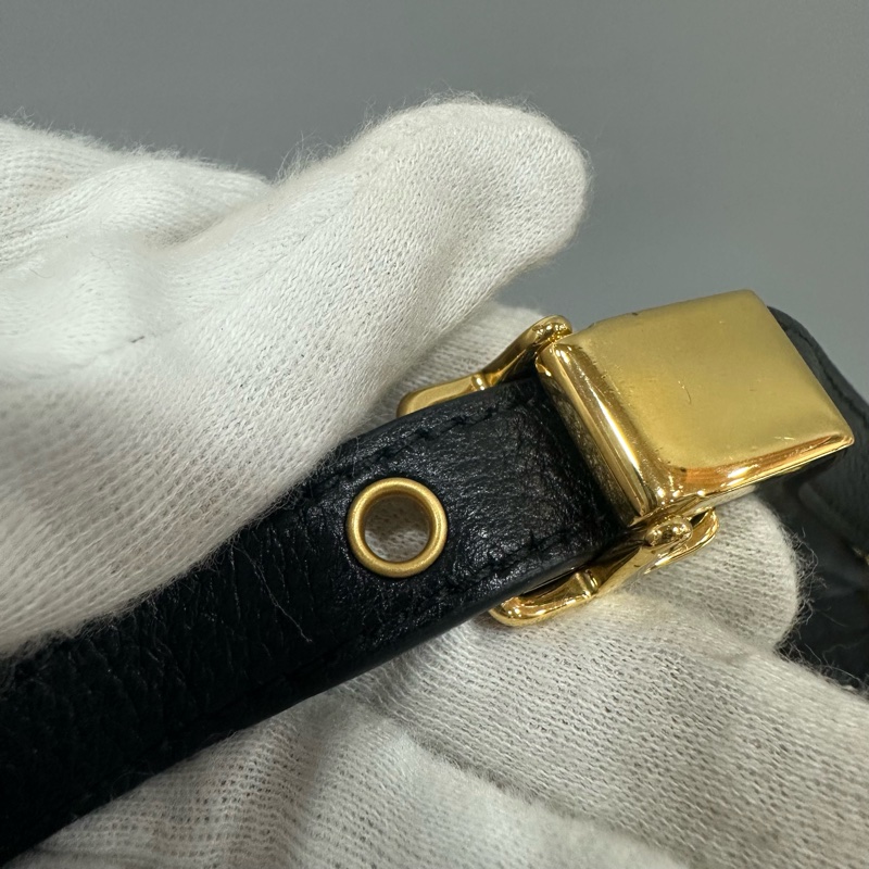Dior M9243 黑皮金釦caro斜背包 大號-52