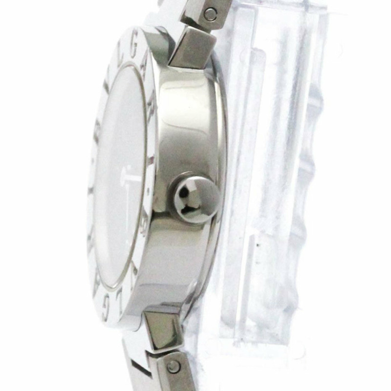 BVLGARI BVLGARI-BVLGARI 鋼石英女錶 BB23SS 拋光-3