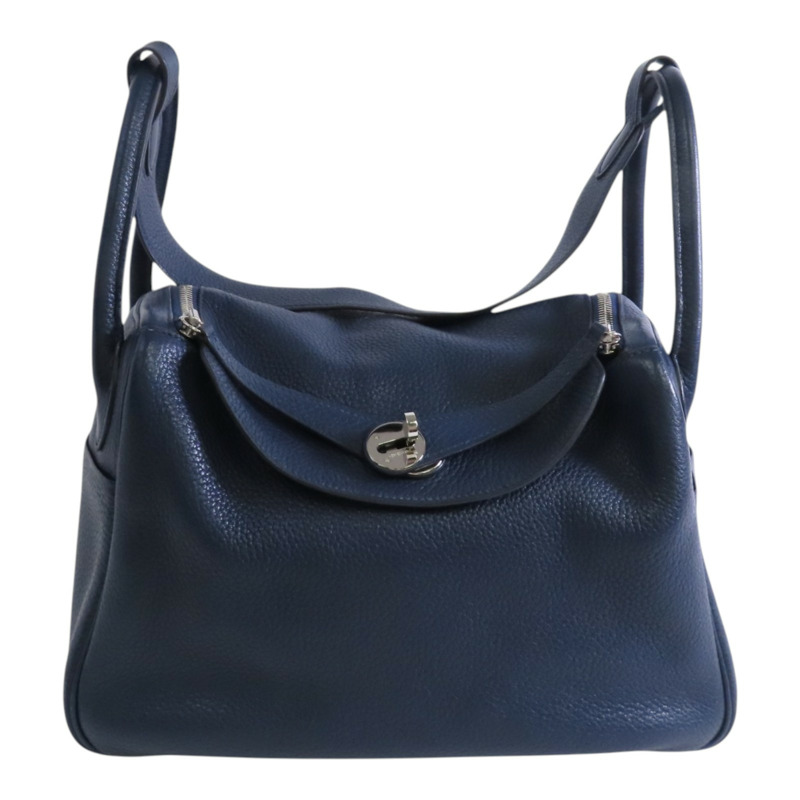 HERMES Togo皮革Lindy 30銀扣肩背袋-0