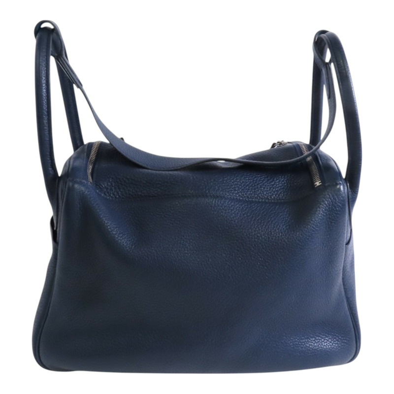 HERMES Togo皮革Lindy 30銀扣肩背袋-1