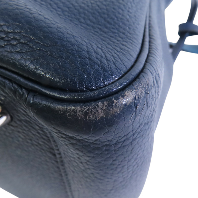 HERMES Togo皮革Lindy 30銀扣肩背袋-11