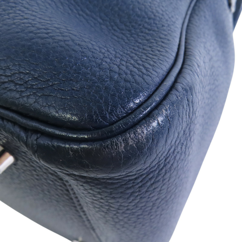 HERMES Togo皮革Lindy 30銀扣肩背袋-13