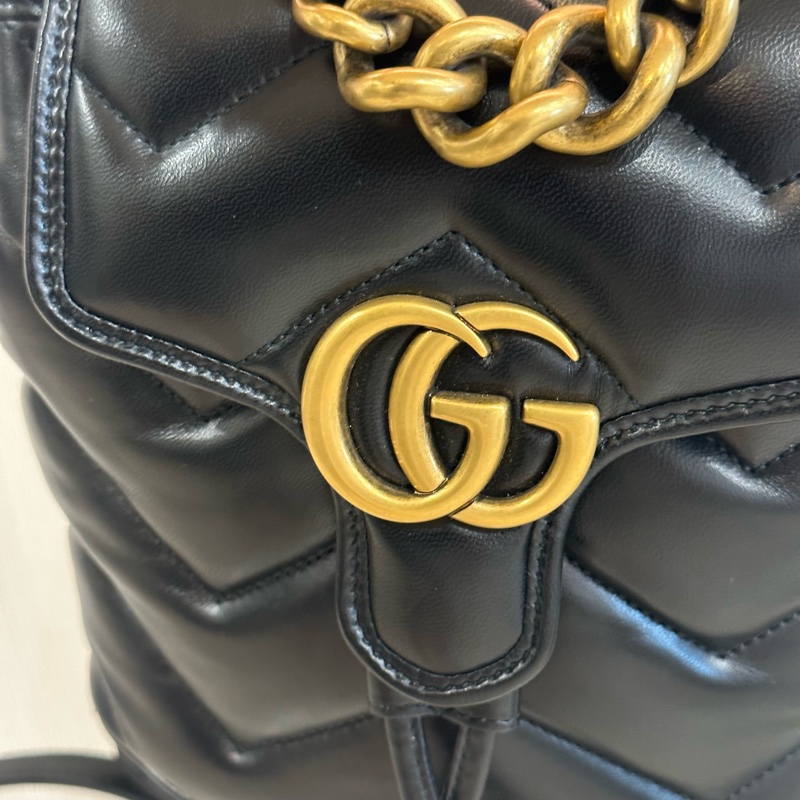 全新閒置24年新款🔥gucci #黑金 #馬蒙系列 #雙肩包 #後背包-6