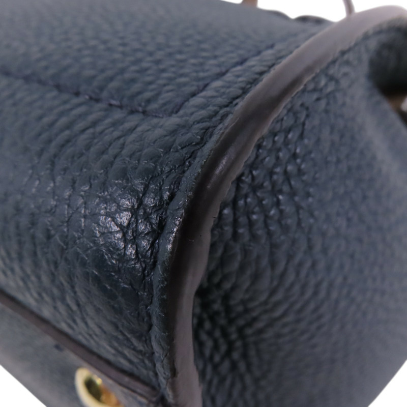 Salvatore Ferragamo 牛皮皮革2Way Shoulder Bag金扣手挽肩背兩用袋-11