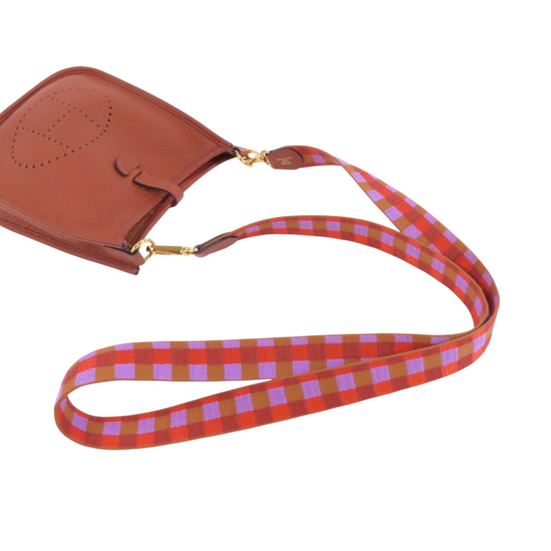 HERMES Clemence皮革Evelyne TPM金扣肩背袋-7