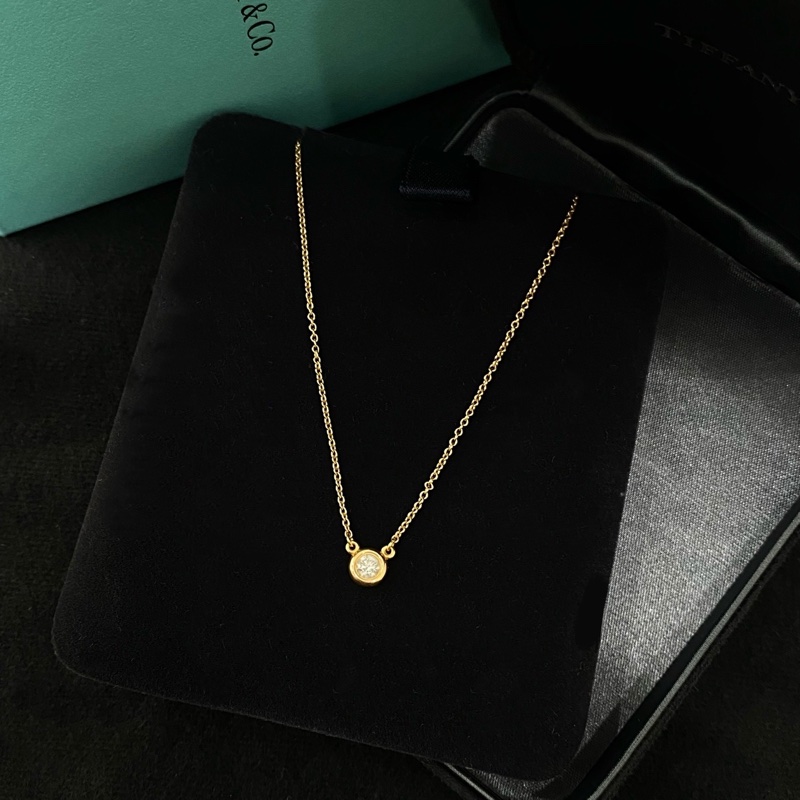 蒂芙尼 Tiffany 經典泡泡 玫瑰金項鍊 鏈長約41cm-3