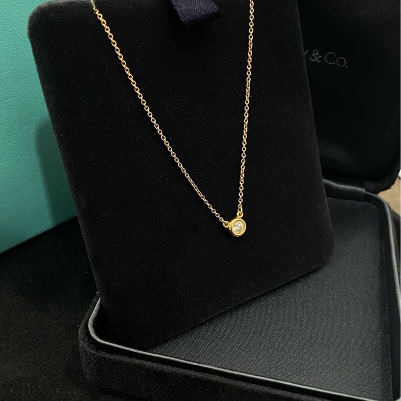 蒂芙尼 Tiffany 經典泡泡 玫瑰金項鍊 鏈長約41cm-4