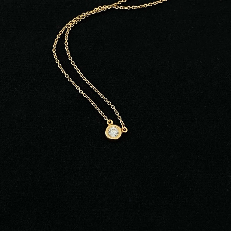 蒂芙尼 Tiffany 經典泡泡 玫瑰金項鍊 鏈長約41cm-5