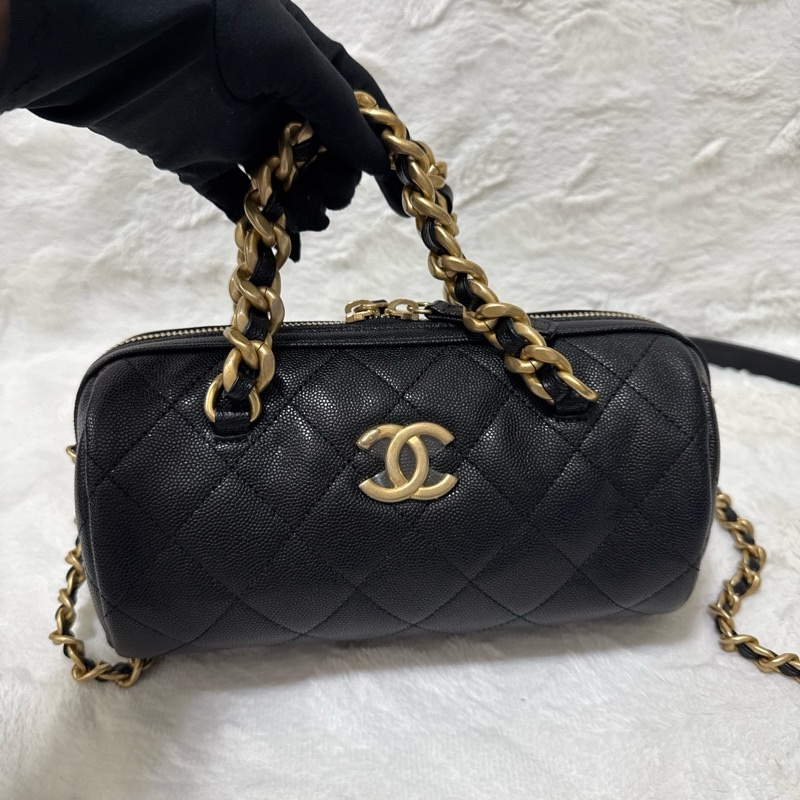 CHANEL香奈兒高級手工坊保齡球包-0