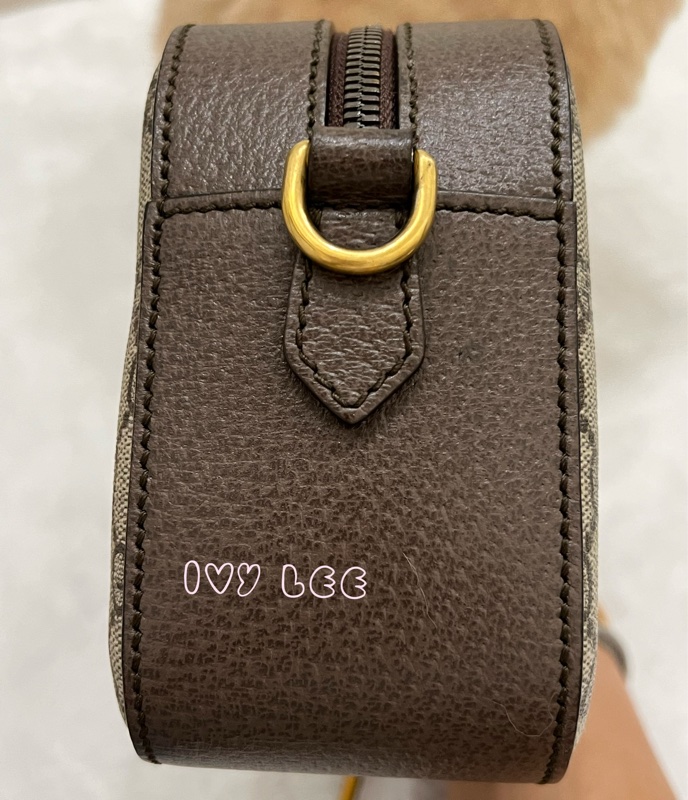 GUCCI 476467 綠紅綠織帶 經典老花虎頭相機包 斜背包  正品 二手精品-3