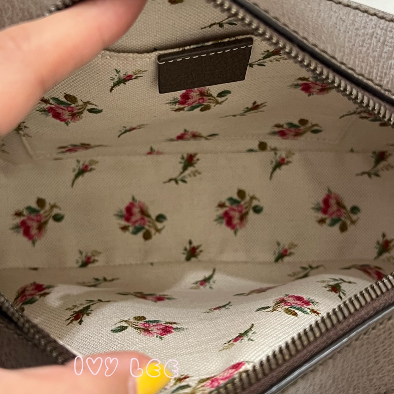 GUCCI 476467 綠紅綠織帶 經典老花虎頭相機包 斜背包  正品 二手精品-7