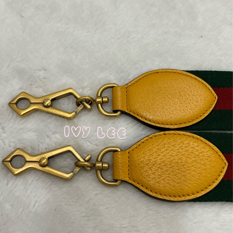 GUCCI 476467 綠紅綠織帶 經典老花虎頭相機包 斜背包  正品 二手精品-11