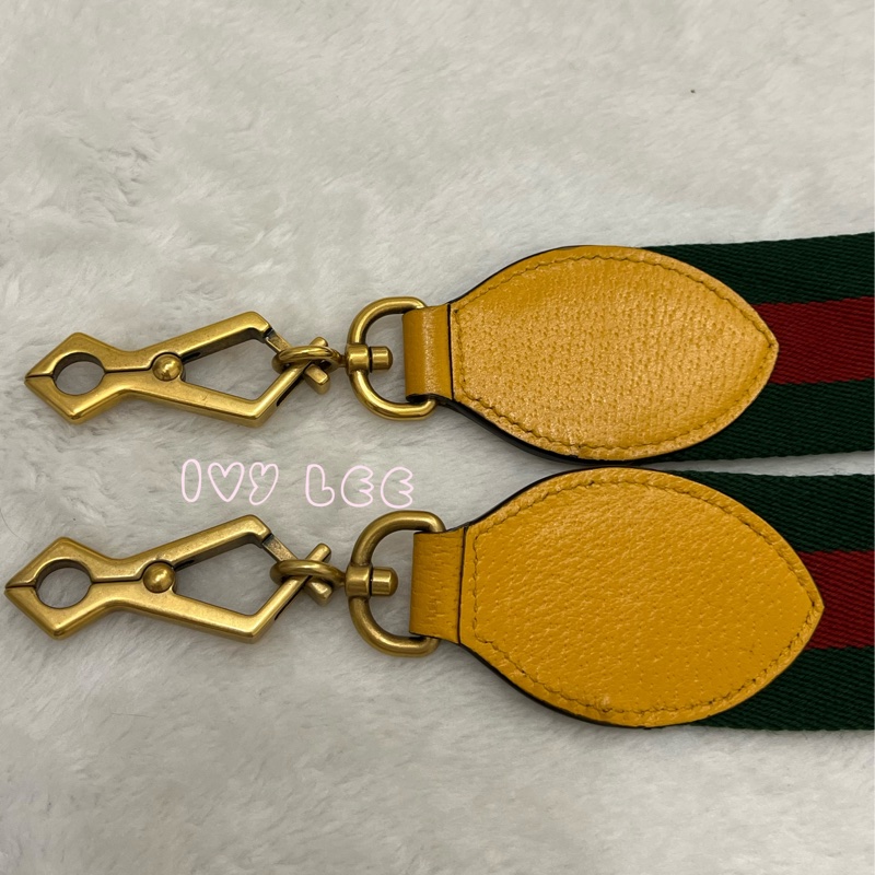 GUCCI 476467 綠紅綠織帶 經典老花虎頭相機包 斜背包  正品 二手精品-13