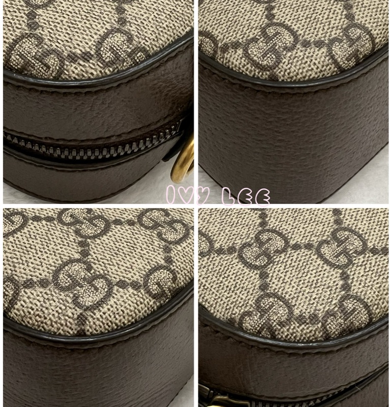 GUCCI 476467 綠紅綠織帶 經典老花虎頭相機包 斜背包  正品 二手精品-16